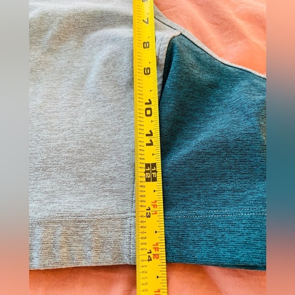 Outdoor Voices x Madewell Athena Sports Bra Size Medium Teal Warm Up Crop Top - Picture 5 of 6